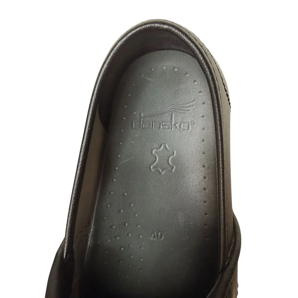 Dansko Women’s Professional Clogs Size 9.5 (EU 40) Black Leather Nursing